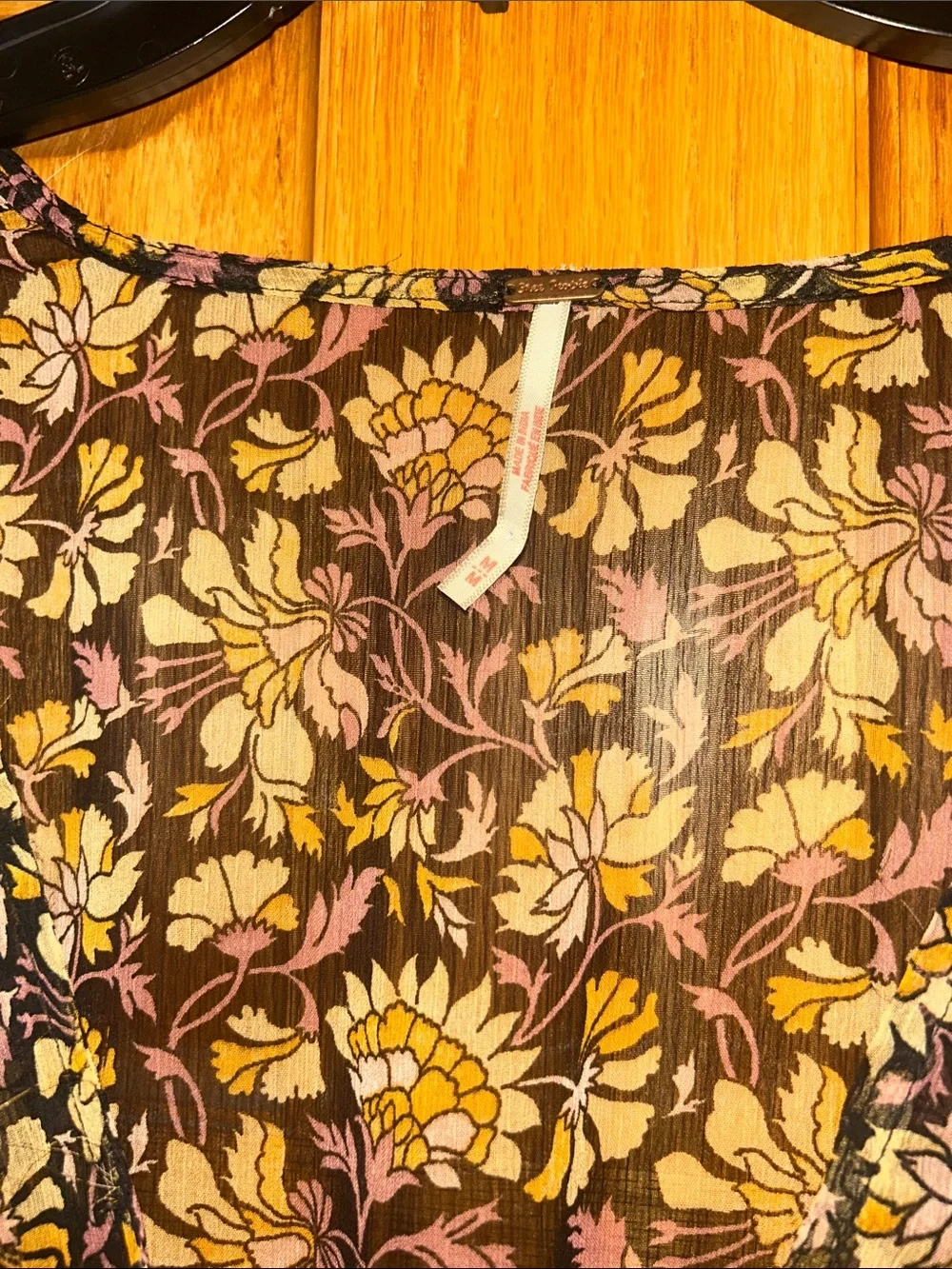 Free People Valerie Duster in Honeysuckle Combo | Size Medium